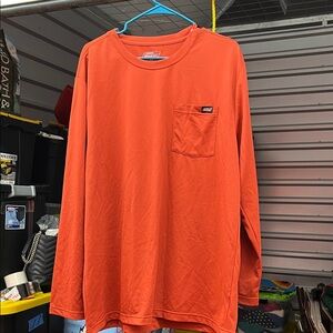 Dickies Men's Orange Long Sleeve Tee